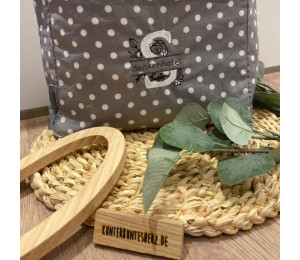 Stickdatei - Doodle Blumen Alphabet Monogram geteilt "S"